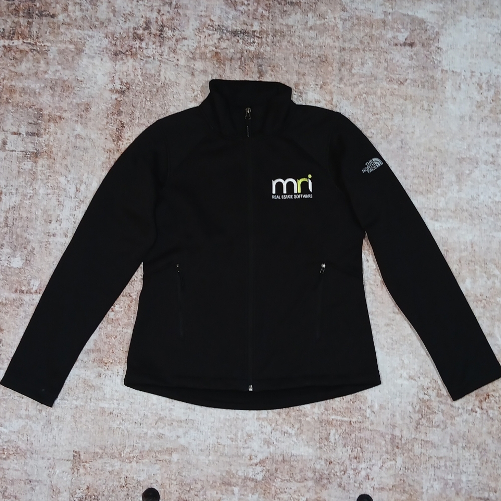The North Face Windwall Black Zip Up Jacket Womens Sz Medium